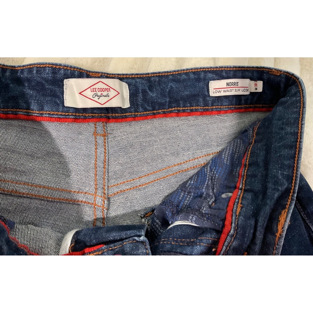 Lee Cooper Originals Norris‎ Dark Indigo Denim Shorts Low Waist Slim 30 - Picture 3 of 7